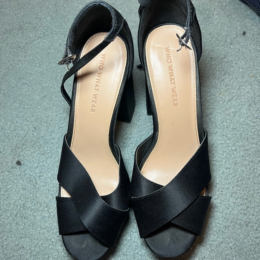 Who What Wear Black Women's Heels